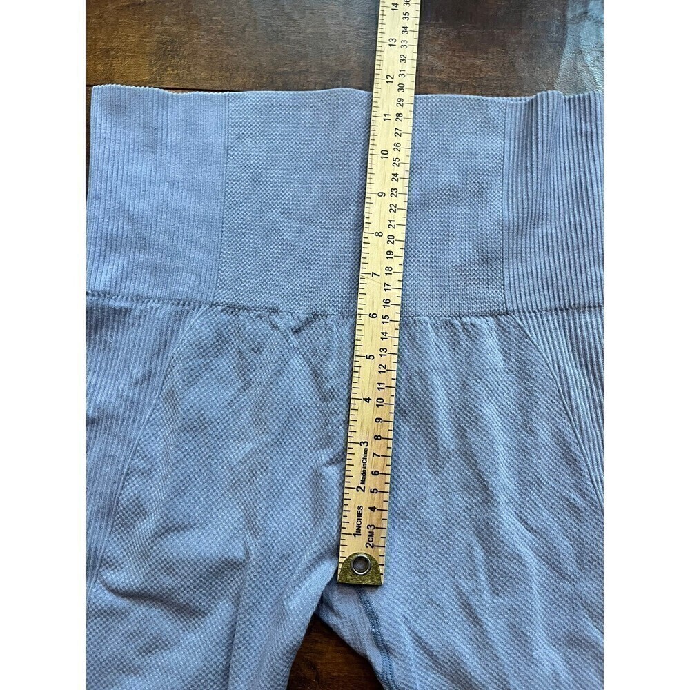 Gymshark Pull On Ribbed Work Out Active Pants Logo READ - Picture 3 of 5